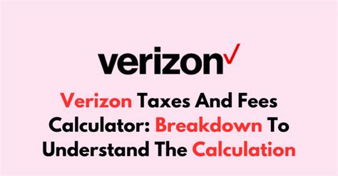 verizon wireless tax calculator